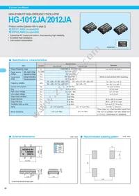 HG-1012JA 20.0480M-BX0 Datasheet Cover