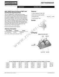 HGT1N40N60A4D Datasheet Cover