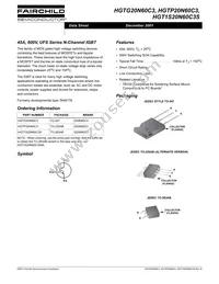 HGT1S20N60C3S9A Datasheet Page 2