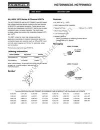 HGTD3N60C3S9A Datasheet Cover