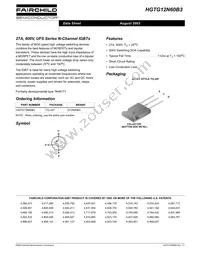 HGTG12N60B3 Datasheet Cover