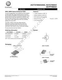 HGTP7N60A4-F102 Datasheet Cover