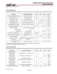 HHD25ZEB-N Datasheet Page 3