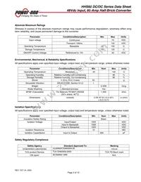 HHS60ZE-NT Datasheet Page 2