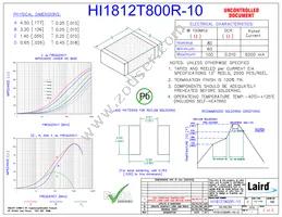 HI1812T800R-10 Datasheet Cover