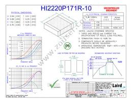 HI2220P171R-10 Datasheet Cover