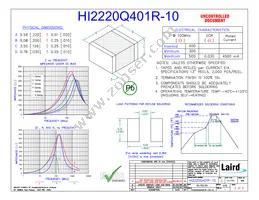 HI2220Q401R-10 Datasheet Cover