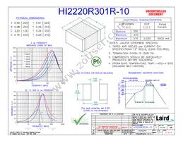 HI2220R301R-10 Datasheet Cover