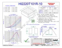 HI2220T101R-10 Datasheet Cover