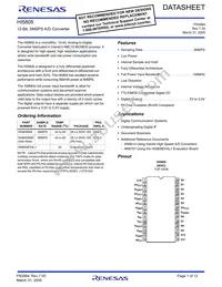 HI5805BIBZ Datasheet Cover