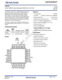 HI5828IN Datasheet Cover