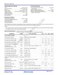 HIP1011ECAZA-T Datasheet Page 5