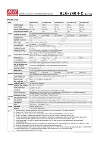 HLG-240H-C700A Datasheet Page 2