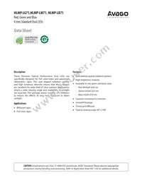 HLMP-LG71-WX000 Datasheet Cover