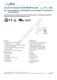 HLSR 40-SM/SP33 Datasheet Cover