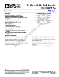 HMC1031MS8E Datasheet Cover