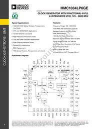 HMC1034LP6GE Datasheet Cover