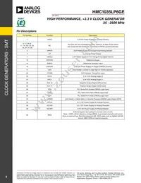 HMC1035LP6GETR Datasheet Page 9