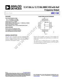 HMC1168LP5ETR Datasheet Cover