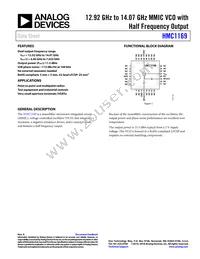 HMC1169LP5ETR Datasheet Cover