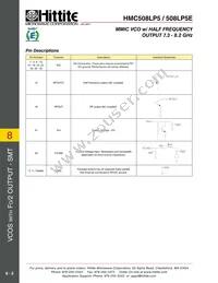 HMC508LP5 Datasheet Page 8