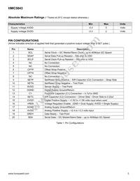 HMC5843-TR Datasheet Page 3