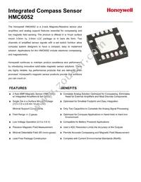 HMC6052 Datasheet Cover
