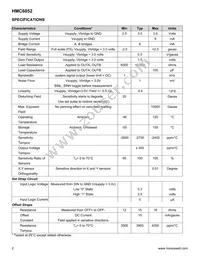 HMC6052 Datasheet Page 2