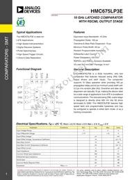 HMC675LP3ETR Datasheet Cover
