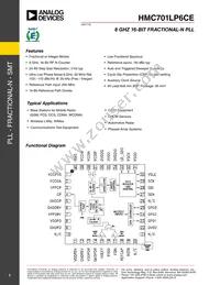 HMC701LP6CETR Datasheet Cover