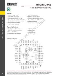 HMC702LP6CETR Datasheet Cover