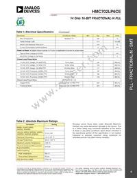 HMC702LP6CETR Datasheet Page 4