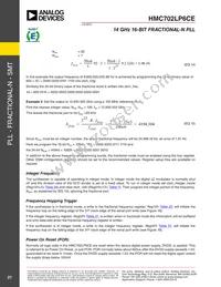 HMC702LP6CETR Datasheet Page 21