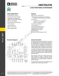 HMC703LP4E Datasheet Cover