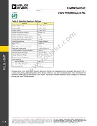 HMC704LP4E Datasheet Page 9