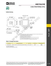 HMC704LP4E Datasheet Page 10