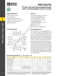 HMC722LP3ETR Datasheet Cover
