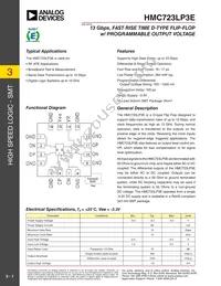 HMC723LP3E Datasheet Cover