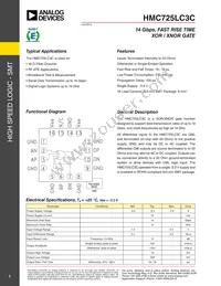 HMC725LC3C Datasheet Cover