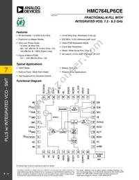 HMC764LP6CETR Datasheet Cover