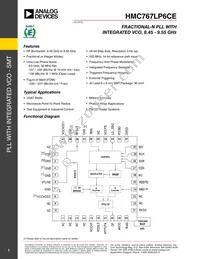HMC767LP6CE Datasheet Cover