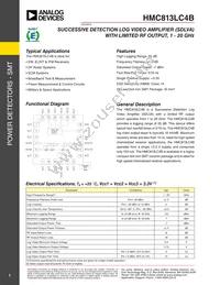 HMC813-SX Datasheet Cover