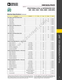 HMC822LP6CE Datasheet Page 4