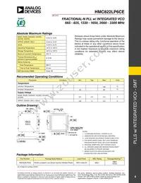 HMC822LP6CE Datasheet Page 8