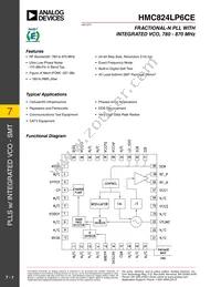 HMC824LP6CETR Datasheet Cover