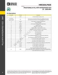 HMC830LP6GE Datasheet Page 9