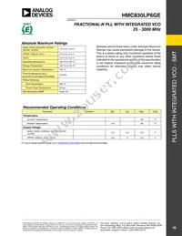 HMC830LP6GE Datasheet Page 10