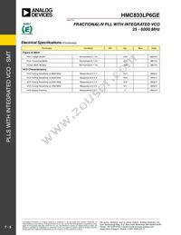HMC833LP6GE Datasheet Page 5