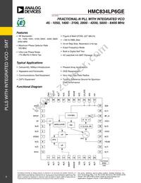 HMC834LP6GETR Datasheet Cover