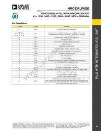 HMC834LP6GETR Datasheet Page 10
